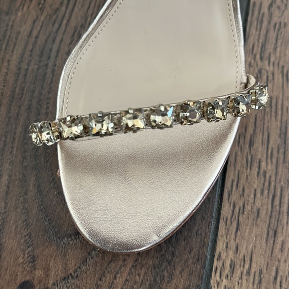 Pelle Moda Frisk Embellished Heels in Gold Snakeskin Leather - Picture 3 of 9